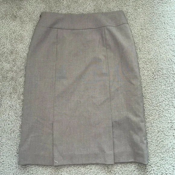 Light Brown / Gray Dress Skirt size 2 - Picture 8 of 11